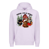 Lilac hanging with my gnomies Premium Hoodie - CowGirlArtShop