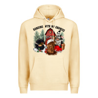Pina Colada hanging with my gnomies Premium Hoodie - CowGirlArtShop