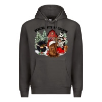 Smoke hanging with my gnomies Premium Hoodie - CowGirlArtShop