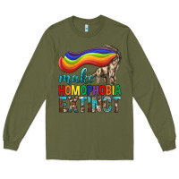 Army Green Lgbtq Make Homophobia Extinct Long Sleeve Tee - BundleAndBundleShop