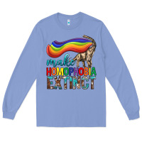 Colony Blue Lgbtq Make Homophobia Extinct Long Sleeve Tee - BundleAndBundleShop