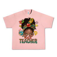 Salmon math teacher life afro messy bun Urban Heavy Tee - NancyCooperArtShop