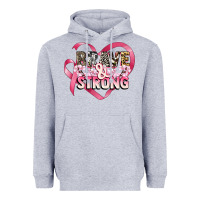 Heather Grey brave and strong cancer awareness Heavyweight Hoodie - CowGirlArtShop