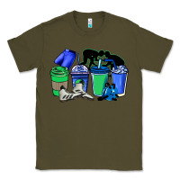 Army Green wrestling coffee cups Classic Tee - NancyCooperArtShop