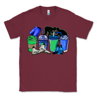 Burgundy wrestling coffee cups Classic Tee - NancyCooperArtShop