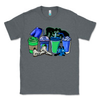 Charcoal Heather wrestling coffee cups Classic Tee - NancyCooperArtShop
