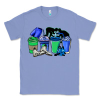 Colony Blue wrestling coffee cups Classic Tee - NancyCooperArtShop