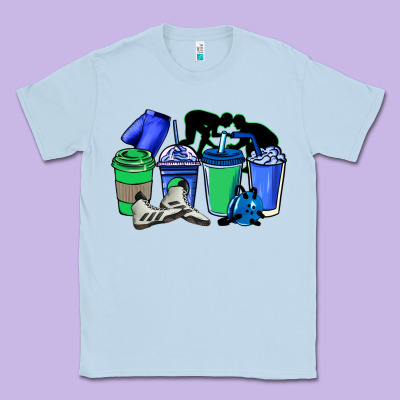 Wrestling Coffee Cups Classic Tee Designed By Nancycooperartshop