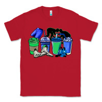 Red wrestling coffee cups Classic Tee - NancyCooperArtShop