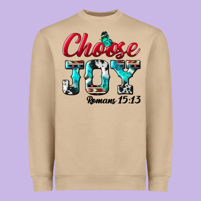Choose Joy Heavyweight Sweatshirt Designed By Bundleandbundleshop