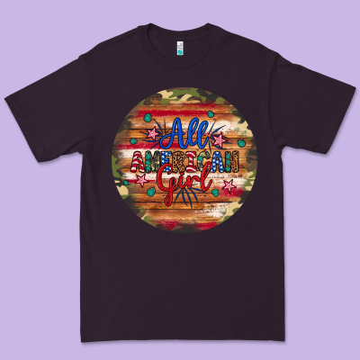 All American Girl Premium Tee Designed By Artiststas