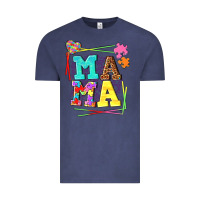 Vintage Denim Autism Mama Vintage Tee - NancyCooperArtShop