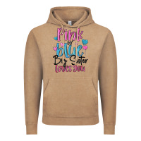 Vintage Coffee pink or blue big sister loves you Vintage Hoodie - MaliasSmallBusiness