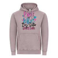 Pink Or Blue Big Sister Loves You Vintage Hoodie | Teevron