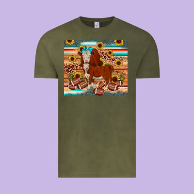 Football Hereford Sunflower Tumbler Vintage Tee Designed By Jahusdesignshop
