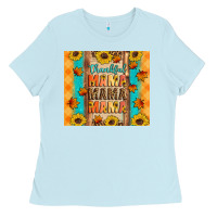 Baby Blue Thankful mama mama mama Ladies Tee - Artiststas