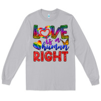 Moon Dust Love İs a Human Right Long Sleeve Tee - BundleAndBundleShop