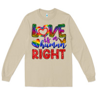 Mushroom Love İs a Human Right Long Sleeve Tee - BundleAndBundleShop