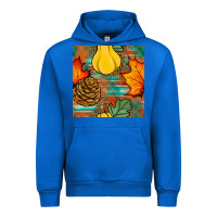 Cobalt fall pumpkins seamless pattern Urban Hoodie - BundleAndBundleShop