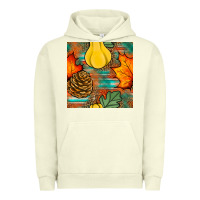 Pigment Pistachio fall pumpkins seamless pattern Urban Hoodie - BundleAndBundleShop