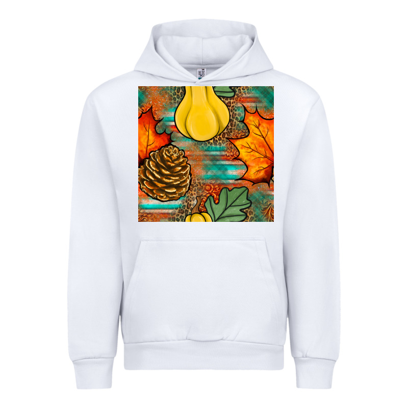Fall Pumpkins Seamless Pattern Urban Hoodie by BundleAndBundleShop | Teevron