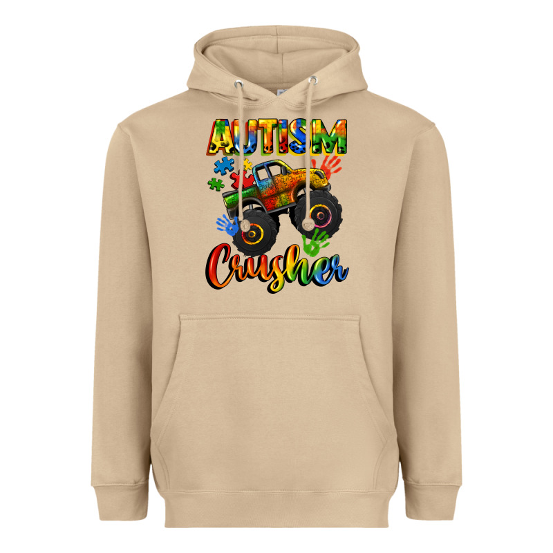 Autism Crusher Heavyweight Hoodie by CowGirlArtShop | Teevron