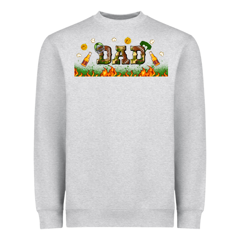 American Football Dad Libbey Glass Heavyweight Sweatshirt by BundleAndBundleShop | Teevron