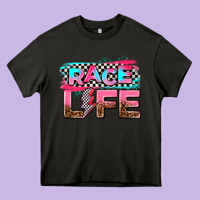 Race Life Heavy Core Tee Designed By Adodesignshop
