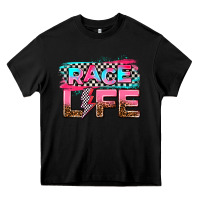 Black race life Heavy Core Tee - AdoDesignShop