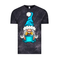 Cloud Black winter gnome with gift Vintage Tee - NancyCooperArtShop