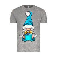 Cloud Rock winter gnome with gift Vintage Tee - NancyCooperArtShop