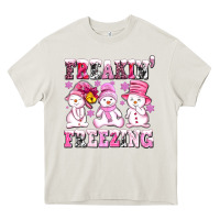 Cream freaking freezing with Snowmans Heavy Core Tee - AdoDesignShop