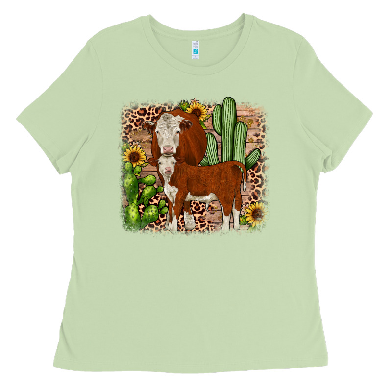 Hereford Cactus Sunflower Ladies Tee by JahusDesignShop | Teevron
