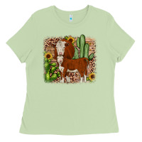Matcha Hereford cactus sunflower Ladies Tee - JahusDesignShop