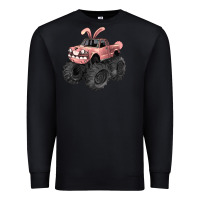 Black Easter monster truck Easter Day Premium Sweatshirt - HowdyJamesFarm
