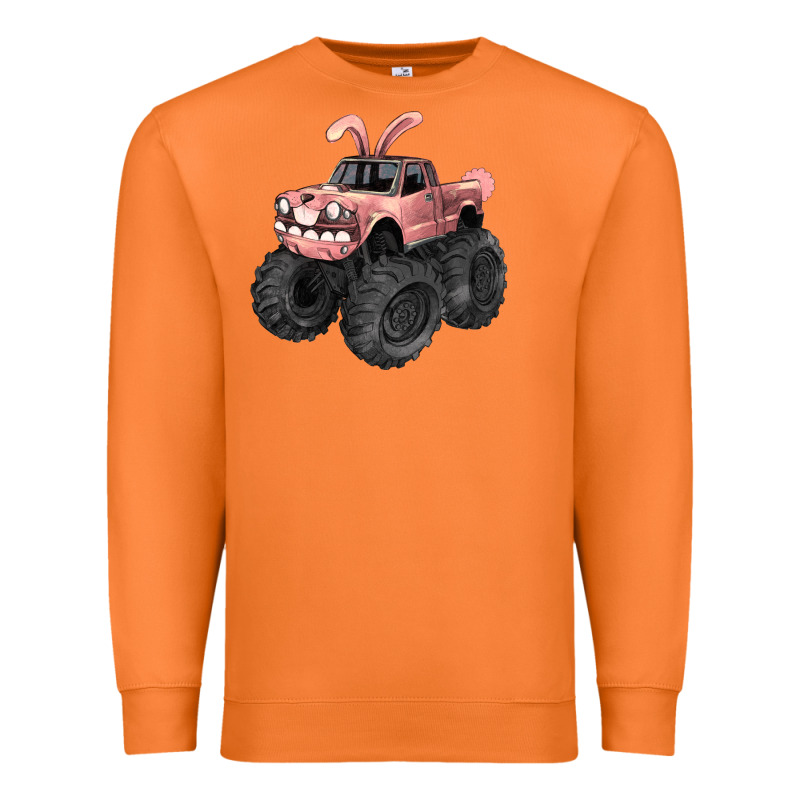 Easter Monster Truck Easter Day Premium Sweatshirt by HowdyJamesFarm | Teevron