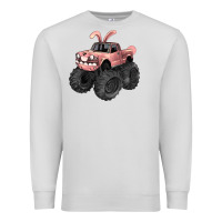 Dove Grey Easter monster truck Easter Day Premium Sweatshirt - HowdyJamesFarm