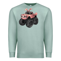 Seafoam Easter monster truck Easter Day Premium Sweatshirt - HowdyJamesFarm