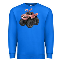 True Royal Easter monster truck Easter Day Premium Sweatshirt - HowdyJamesFarm