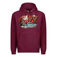 Burgundy cozy season Premium Hoodie - CowGirlArtShop