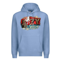 Colony Blue cozy season Premium Hoodie - CowGirlArtShop