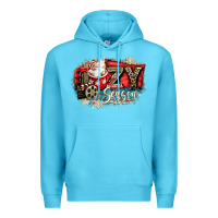 Ocean Blue cozy season Premium Hoodie - CowGirlArtShop