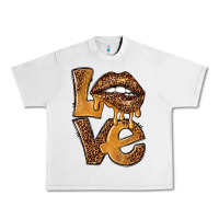 Lunar Rock love leopard with lips Urban Heavy Tee - NancyCooperArtShop