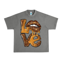Tornado love leopard with lips Urban Heavy Tee - NancyCooperArtShop