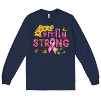 Navy pretty strong Long Sleeve Tee - BundleAndBundleShop
