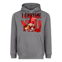 Storm I gnome you with roses Valentine's Day Heavyweight Hoodie - HowdyJamesFarm