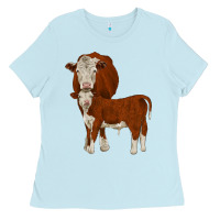 Baby Blue hareford Ladies Tee - JahusDesignShop