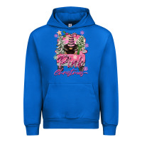 Cobalt Pink Christmas Truck Gnome Urban Hoodie - FaDigitalArtStudio
