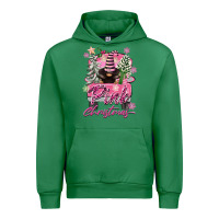 Emerald Pink Christmas Truck Gnome Urban Hoodie - FaDigitalArtStudio