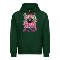 Forest Green Pink Christmas Truck Gnome Urban Hoodie - FaDigitalArtStudio